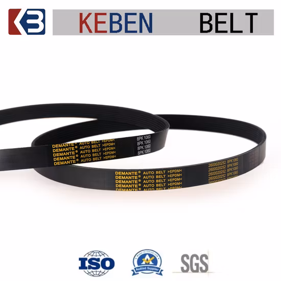 V-Ribbed Pk V Belt Rubber Belt Transmission Belt