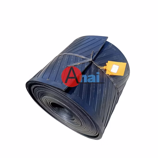 V Type Patterned Industrial Nylon Canvas Chevron Rubber Mining Conveyor Belt