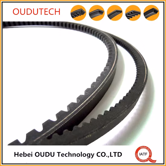 Automotive Raw Edge Cogged Toothed EPDM Rubber Poly Ribbed Kevlar Cord Fiber Aramid Power Transmission V Belt 13A 17A 22A AV10 AV13 AV17 AV22 AV15